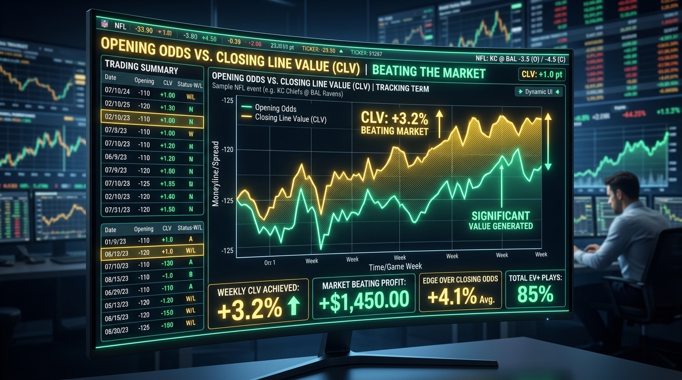 ราคาเปิด vs ราคาปิด Closing Line Value CLV