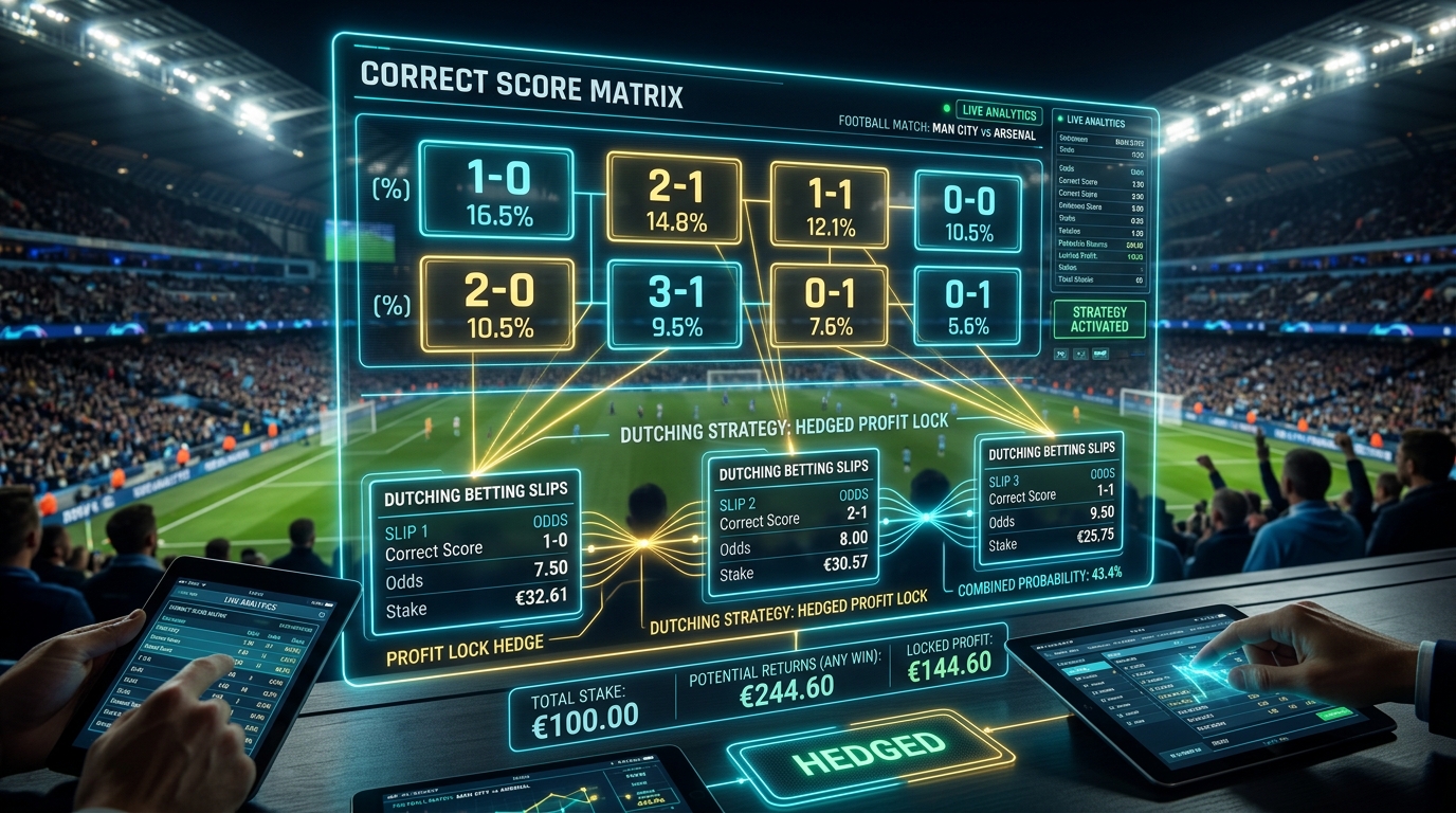 แทงสกอร์ที่ถูกต้อง Correct Score Dutching