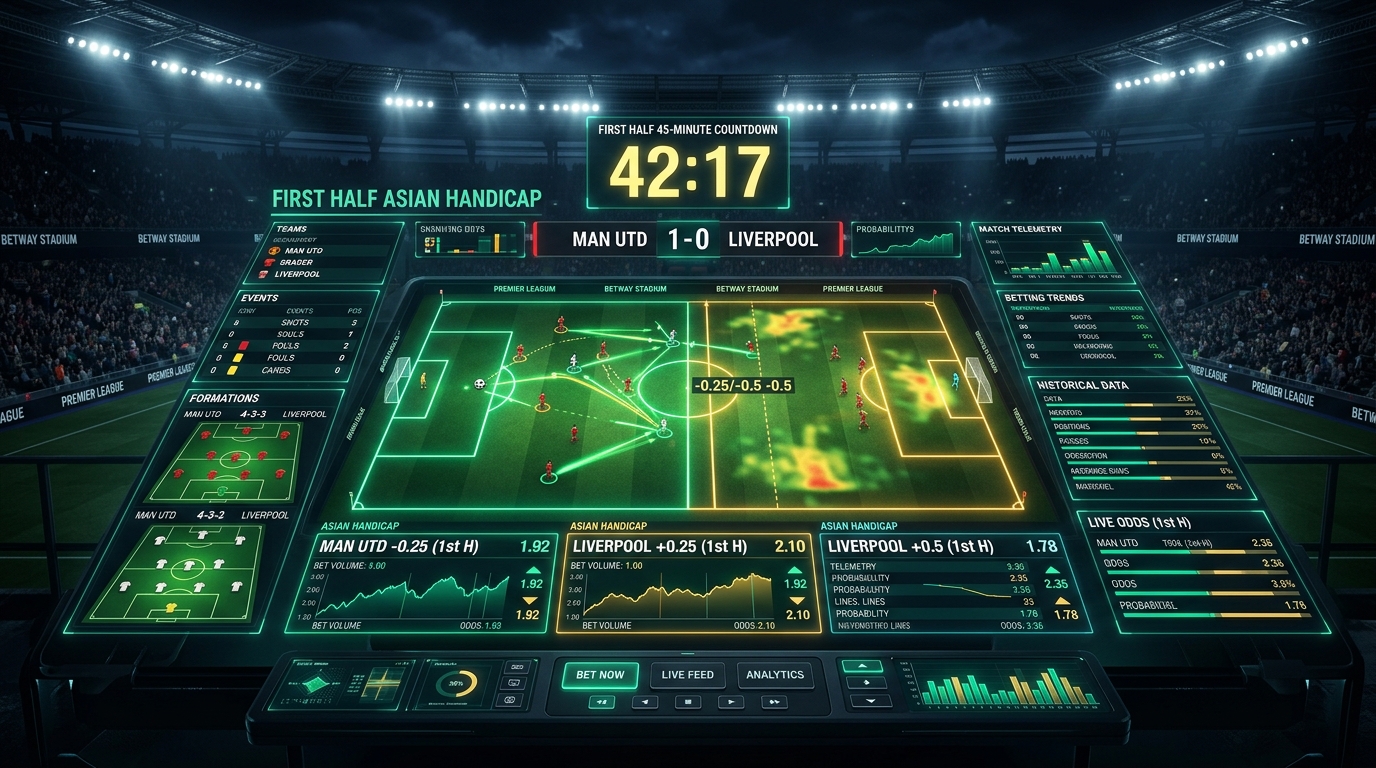 แฮนดิแคปครึ่งแรก 1st Half Asian Handicap
