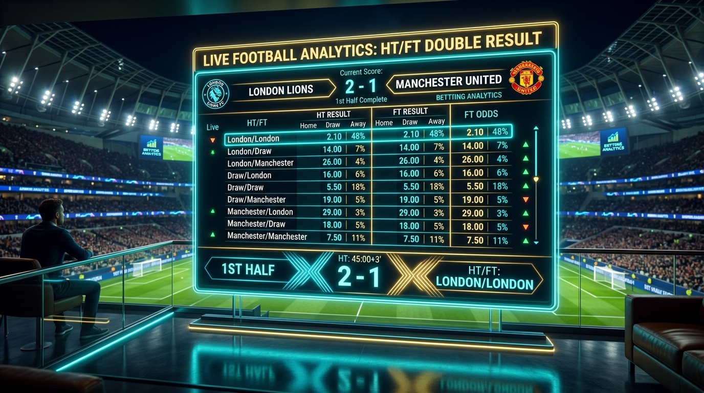 แทงบอลครึ่งแรกเต็มเวลา HT FT Double Result
