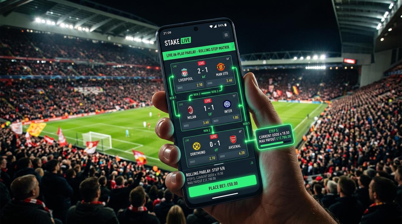 สูตรแทงบอลสเต็ปสด Live In-Play Parlay
