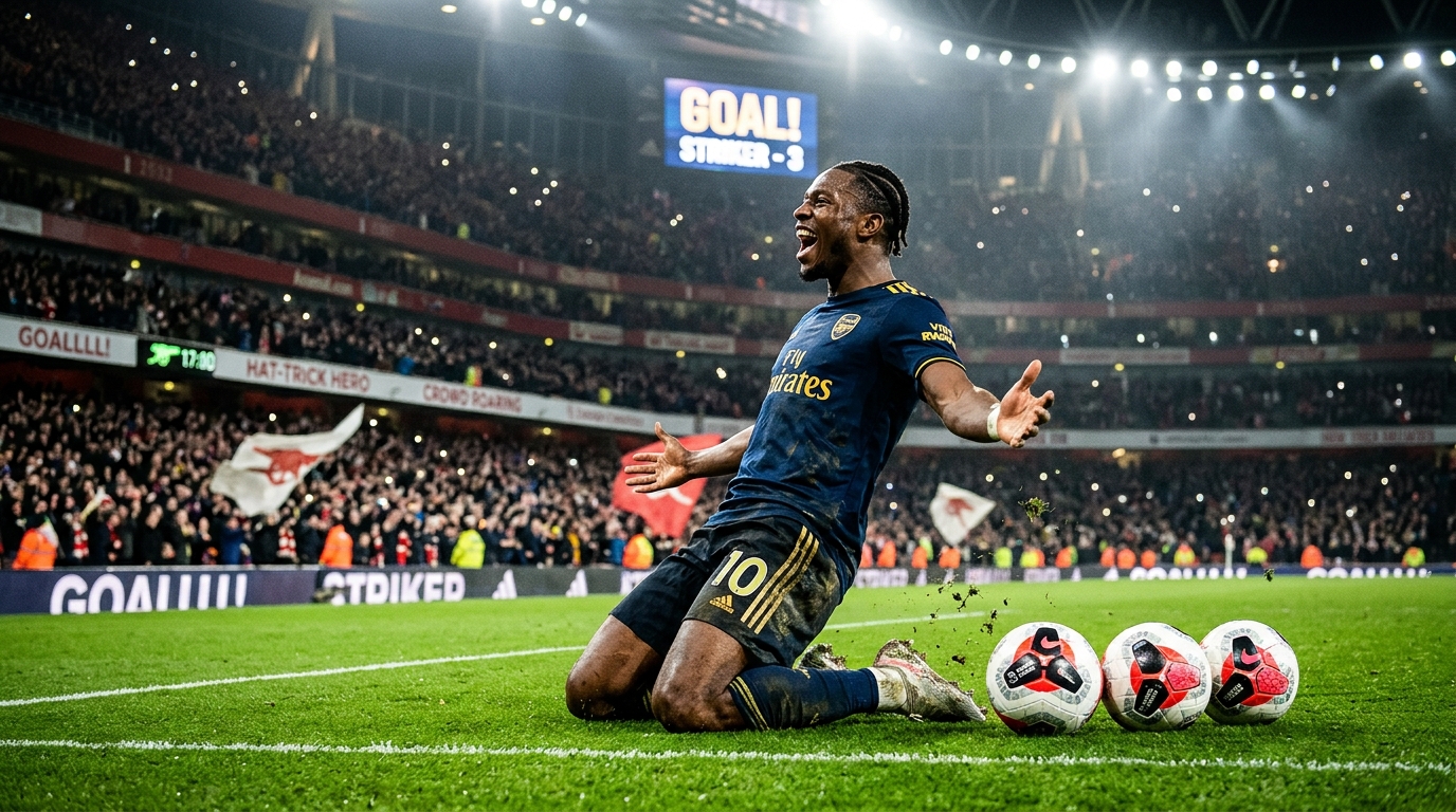 แทงบอลผู้เล่นยิงแฮตทริก (Player Hat-trick Betting) กติกาแทงสามประตูรวด สถิติดาวยิงตัวท็อป และเทคนิคจับคู่เจอบอลลีกล่าง